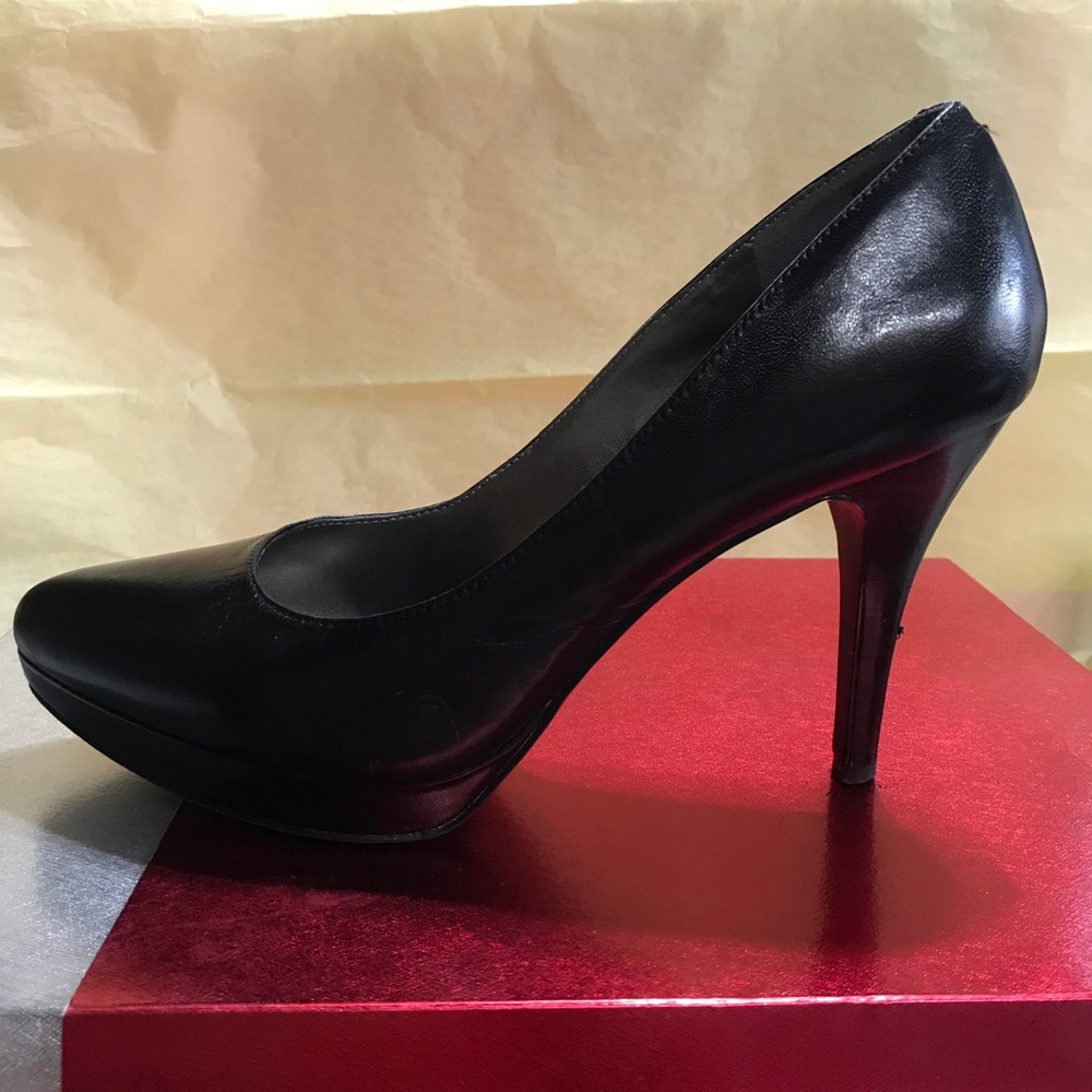 Nine West Black Platform Pointed Toe High Heels - Picture 2 of 11
